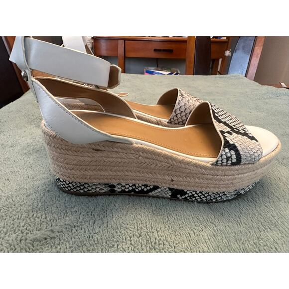 Marc Fisher LTD Espadrille Platform Wedges Size 9 - Picture 5 of 7